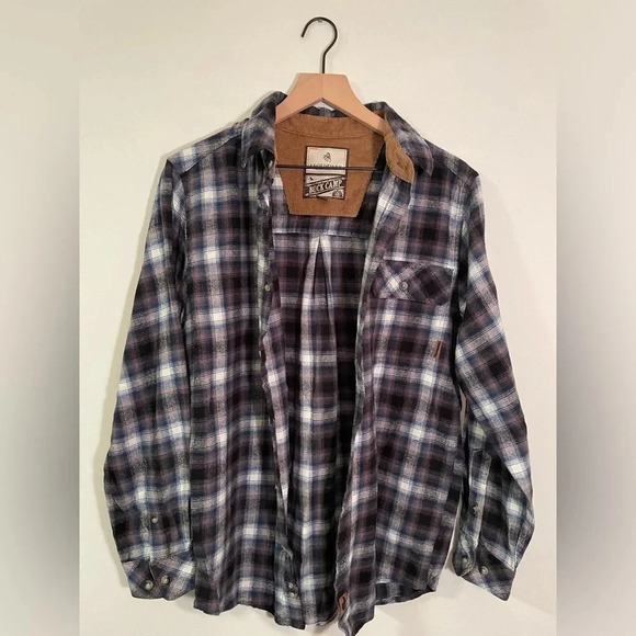 Legendary White Tails Flannel Long Sleeve Button Down Shirt Mens Small Plaid EUC - Picture 1 of 9